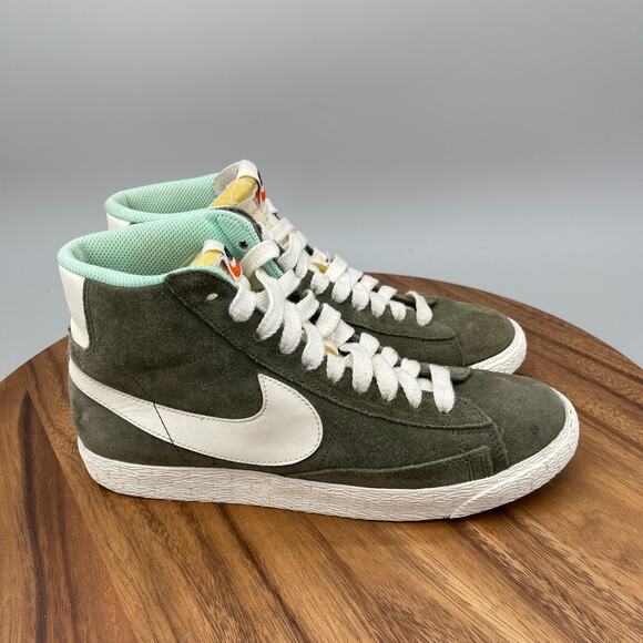 Nike Shoes - Nike Blazer Mid 77 Shoes Womens Size 9 Olive Suede Casual Athletic Gym Sneakers